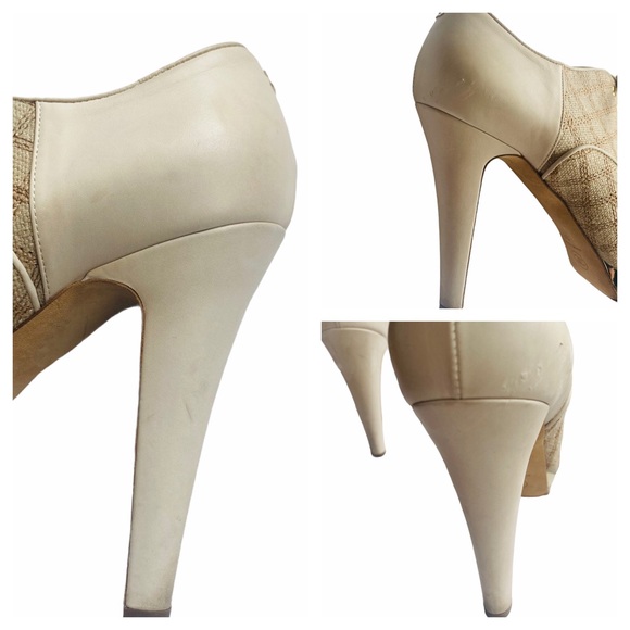 CHANEL Round Toe Lace-Up Platform Bootie Size 39 - Picture 8 of 16